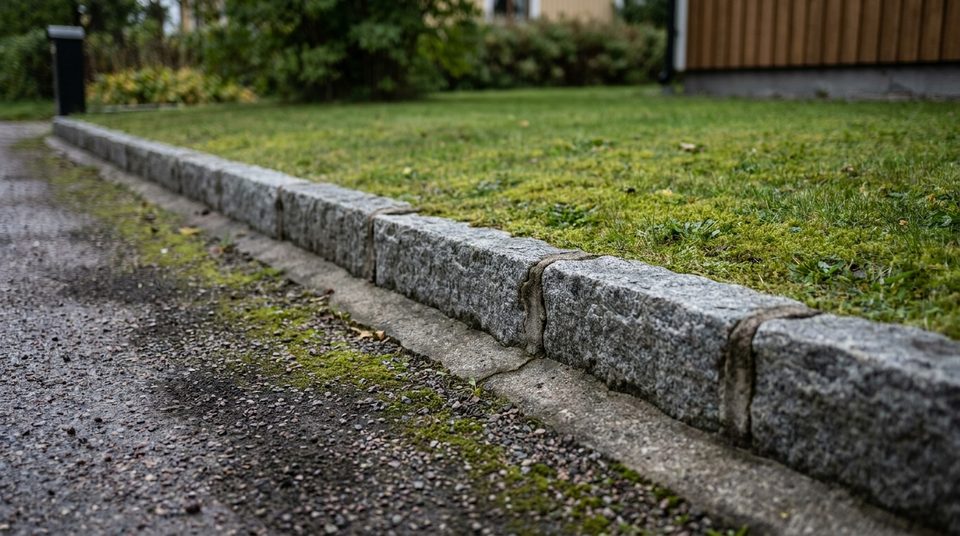 Omläggning av stenyta