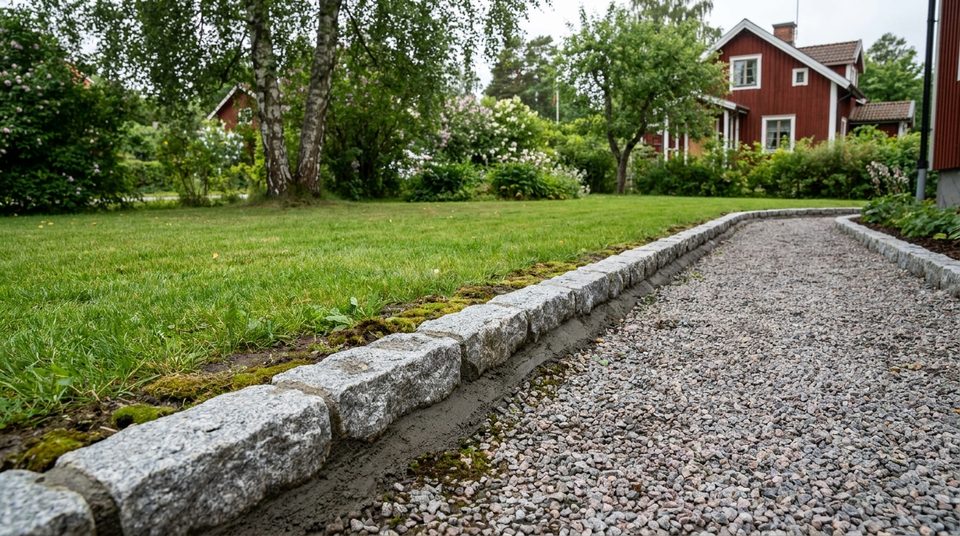 Omläggning av stenyta